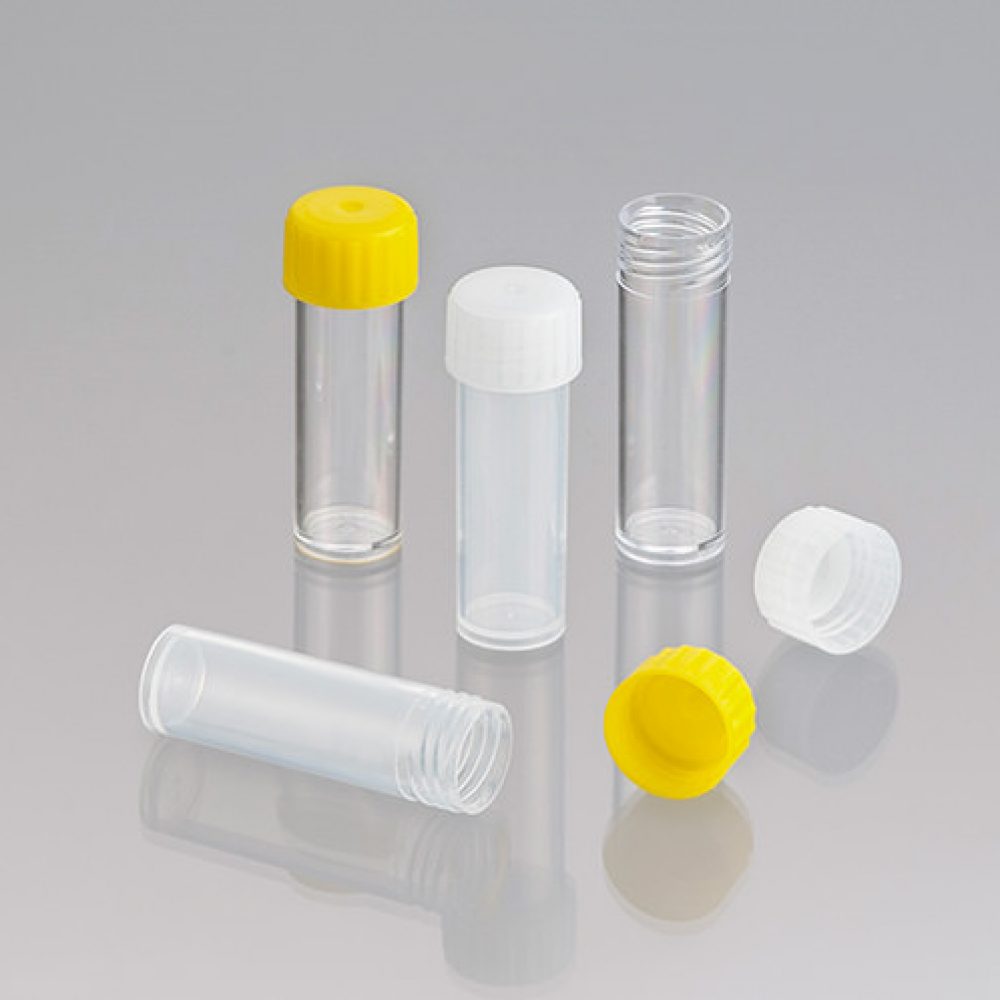 TECHNO-PLAS Tube 5ml PP Yellow Label Sterile