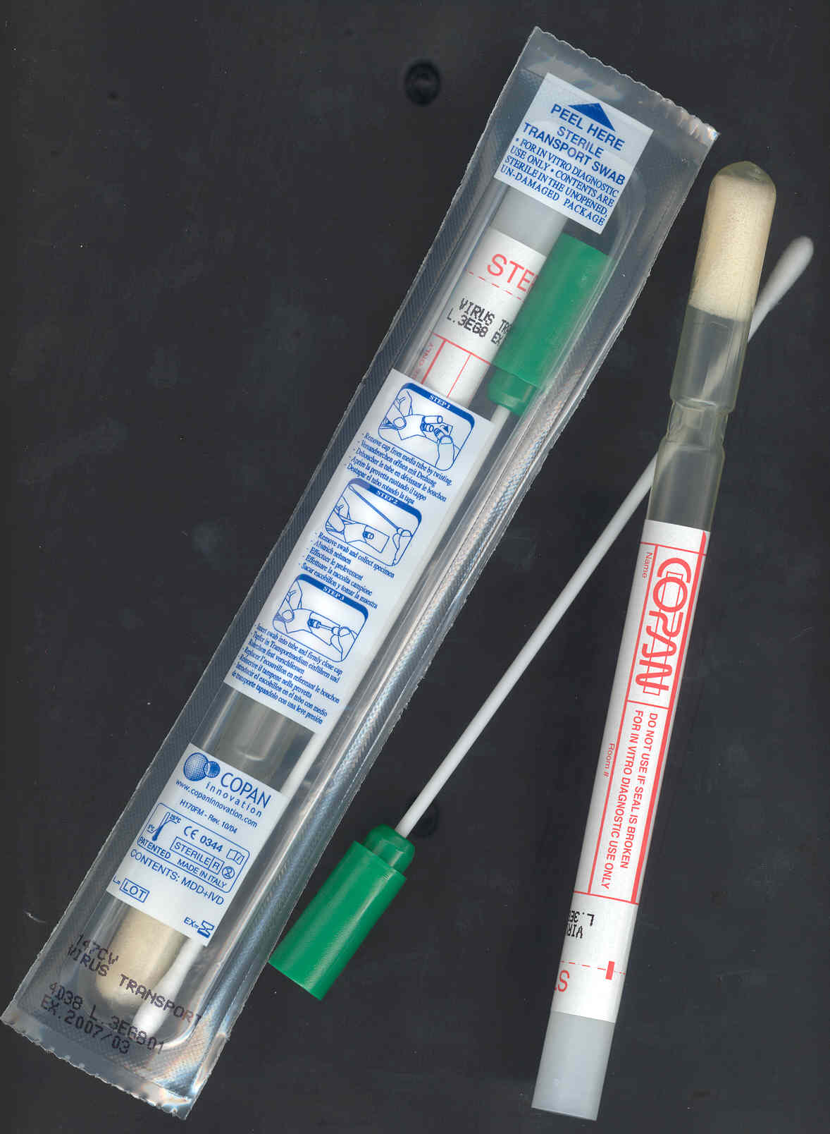 Copan Viro Swab Green Cap